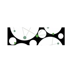 Decorative Circles - Green Satin Scarf (oblong)