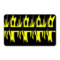 Yellow abstract pattern Magnet (Rectangular)