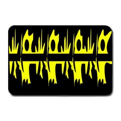 Yellow abstract pattern Plate Mats