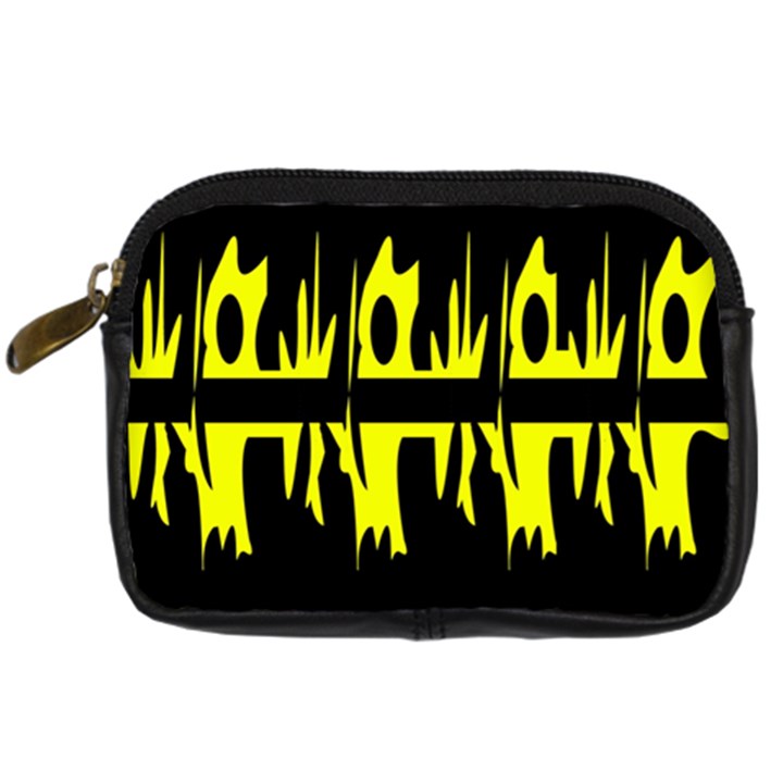 Yellow abstract pattern Digital Camera Cases