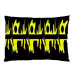 Yellow abstract pattern Pillow Case (Two Sides) Back