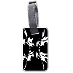 Black And White Pattern Luggage Tags (one Side) 