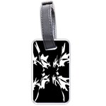 Black and white pattern Luggage Tags (One Side)  Front