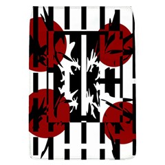 Red, Black And White Elegant Design Flap Covers (l)  by Valentinaart