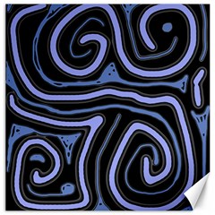 Blue Abstract Design Canvas 20  X 20   by Valentinaart