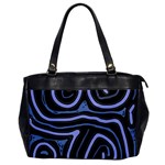 Blue abstract design Office Handbags Front