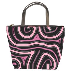 Decorative Lines Bucket Bags by Valentinaart