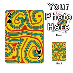 Colorful Decorative Lines Playing Cards 54 Designs 