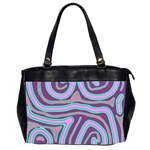 Purple lines Office Handbags (2 Sides)  Front