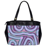 Purple lines Office Handbags (2 Sides)  Back