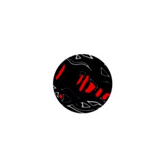 Black And Red Artistic Abstraction 1  Mini Buttons by Valentinaart