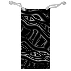 Black And White Decorative Design Jewelry Bags by Valentinaart