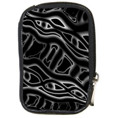 Black And White Decorative Design Compact Camera Cases by Valentinaart