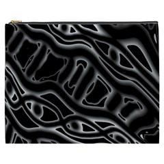 Black And White Decorative Design Cosmetic Bag (xxxl) 