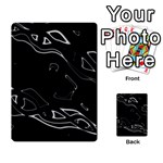 Black and white Multi-purpose Cards (Rectangle)  Front 54