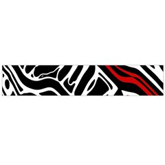 Red, Black And White Abstract Art Flano Scarf (large) by Valentinaart