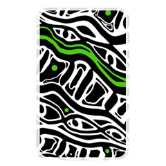 Green, black and white abstract art Memory Card Reader