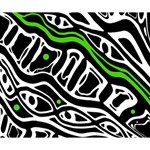Green, black and white abstract art Deluxe Canvas 14  x 11  14  x 11  x 1.5  Stretched Canvas