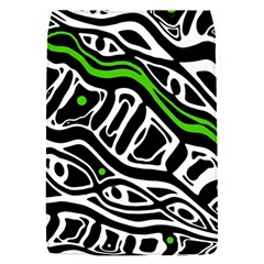 Green, black and white abstract art Flap Covers (S) 