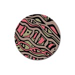 Decorative abstract art Magnet 3  (Round) Front