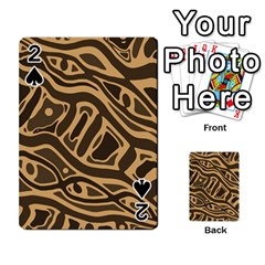 Brown Abstract Art Playing Cards 54 Designs 