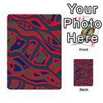 Red and green abstract art Multi-purpose Cards (Rectangle)  Back 9