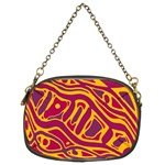 Orange abstract art Chain Purses (Two Sides)  Front