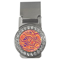 Orange Decorative Abstract Art Money Clips (cz)  by Valentinaart