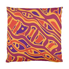 Orange Decorative Abstract Art Standard Cushion Case (two Sides) by Valentinaart