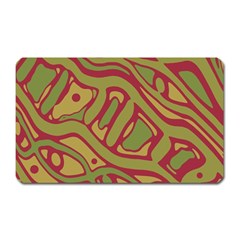 Brown Abstract Art Magnet (rectangular) by Valentinaart