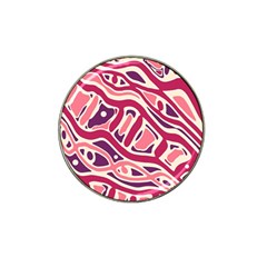 Pink And Purple Abstract Art Hat Clip Ball Marker