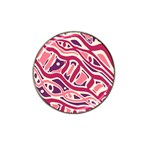 Pink and purple abstract art Hat Clip Ball Marker Front