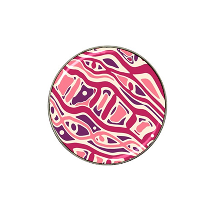Pink and purple abstract art Hat Clip Ball Marker