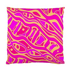 Pink Abstract Art Standard Cushion Case (one Side) by Valentinaart