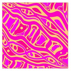 Pink Abstract Art Large Satin Scarf (square)
