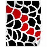 Red, black and white abstraction Canvas 12  x 16   11.86 x15.41  Canvas - 1