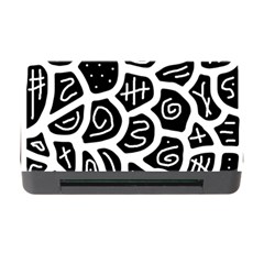 Black And White Playful Design Memory Card Reader With Cf by Valentinaart