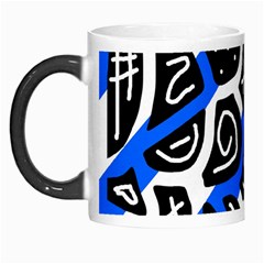 Blue Playful Design Morph Mugs by Valentinaart