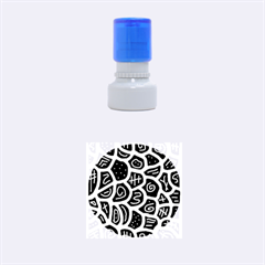 Magenta Playful Design Rubber Round Stamps (small) by Valentinaart