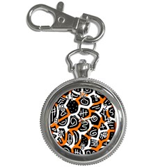 Orange Playful Design Key Chain Watches by Valentinaart