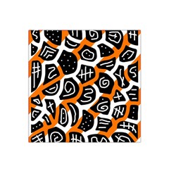 Orange Playful Design Satin Bandana Scarf by Valentinaart