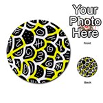 Yellow playful design Multi-purpose Cards (Round)  Front 30