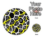 Yellow playful design Multi-purpose Cards (Round)  Front 43