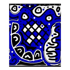 Blue High Art Abstraction Shower Curtain 60  X 72  (medium) 