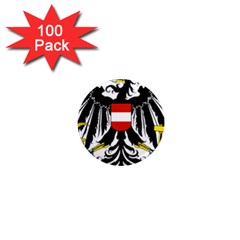 Coat Of Arms Of Austria 1  Mini Magnets (100 Pack) 