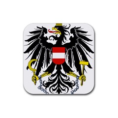 Coat Of Arms Of Austria Rubber Coaster (square) 