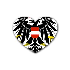 Coat Of Arms Of Austria Heart Coaster (4 Pack) 