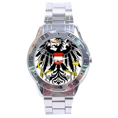 Coat Of Arms Of Austria Stainless Steel Analogue Watch