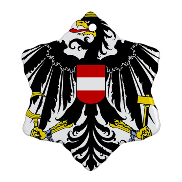 Coat of Arms of Austria Snowflake Ornament (2-Side)
