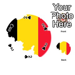 Belgium Flag Map Playing Cards 54 (round) 